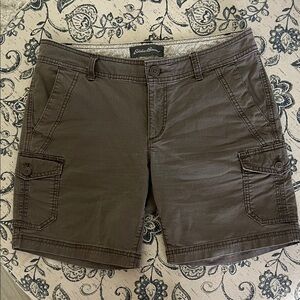 Eddie Bauer Women’s Weathered Brown Cargo Shorts